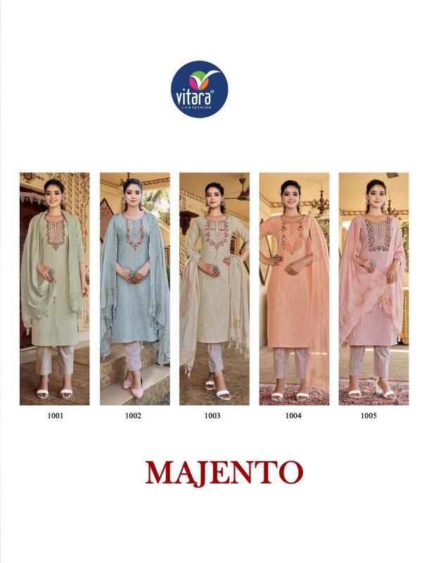 Vitara Majento Cotton Designer Exclusive Readymade Collection